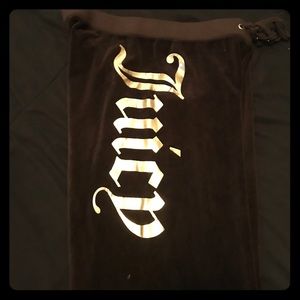 Brown velvet Juicy Couture sweatpants