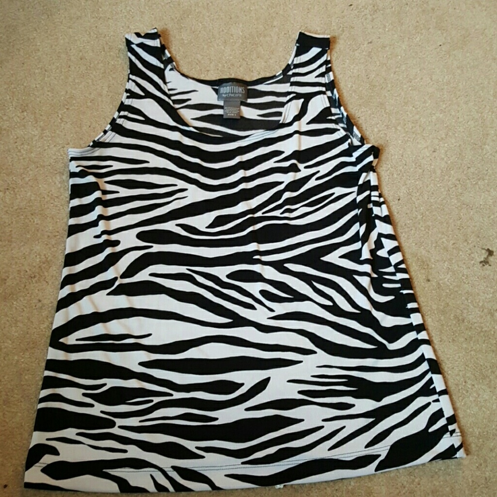 Chico top, zebra print