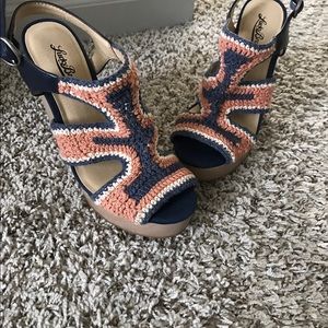 Lucky Brand knit wedges