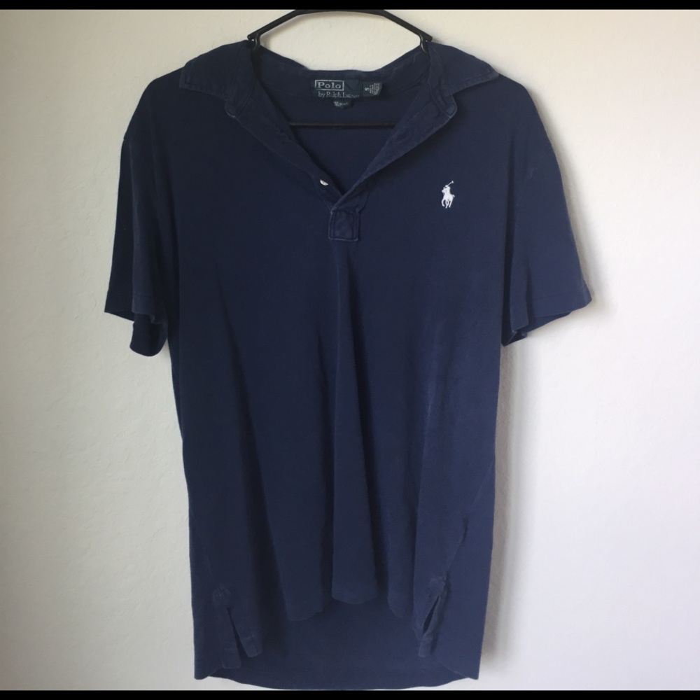 Navy Featherweight Mesh Ralph Lauren Polo