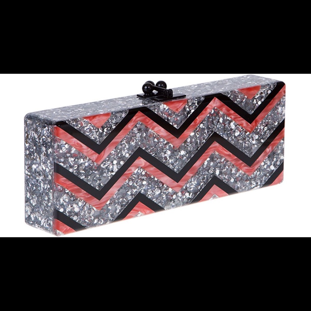 HP!! 💕 Edie Parker chevron clutch