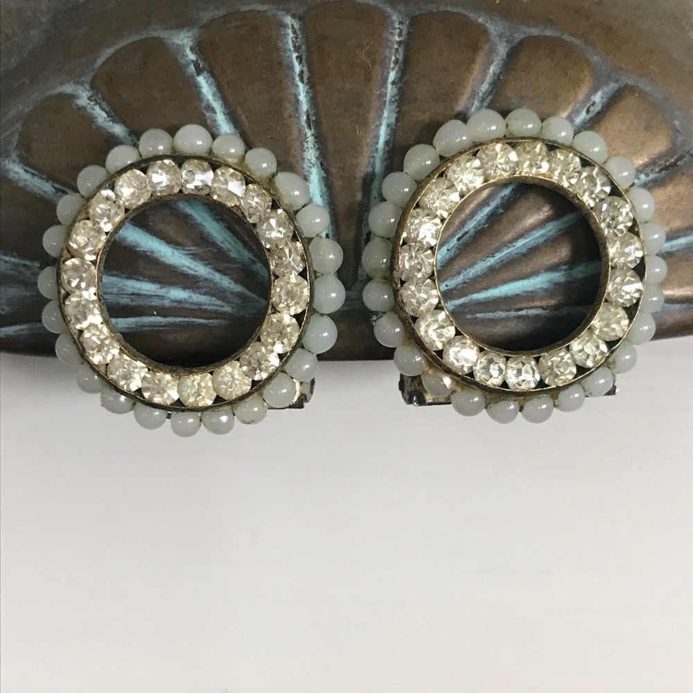 Wedding vintage channel set rhinestone shoe clips