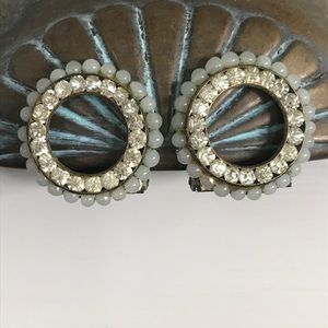 Wedding vintage channel set rhinestone shoe clips