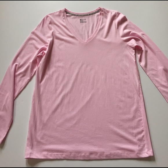 NWT HUE Pink Long Sleeved Sleep Shirt - Picture 3 of 8