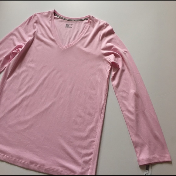 NWT HUE Pink Long Sleeved Sleep Shirt - Picture 6 of 8