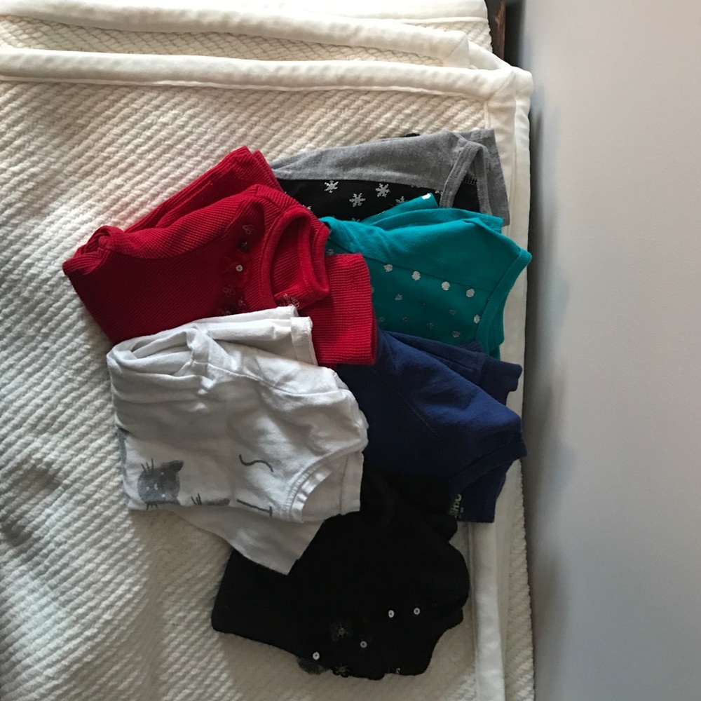 Bundle of six 3T long sleeved shirts