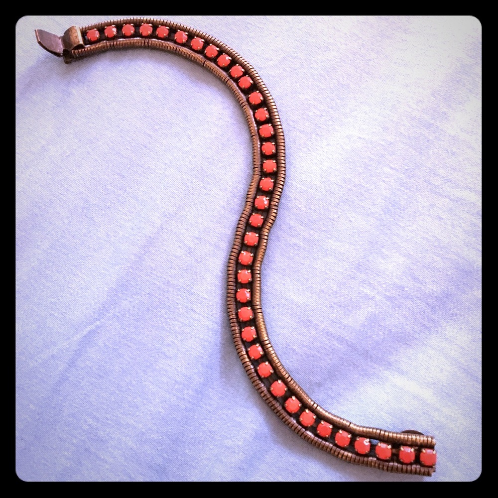 Loren Hope Clara Mini Bracelet in Coral