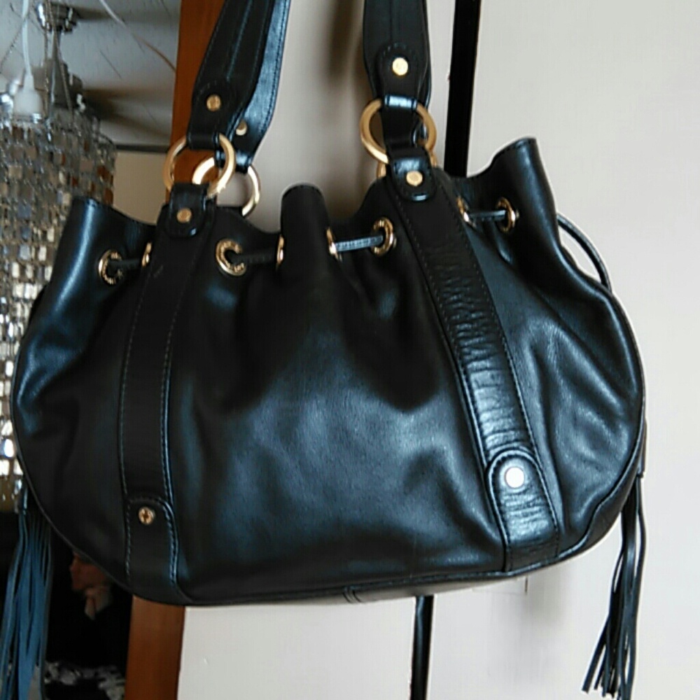 Ellen Tracy boho handbag.All leather