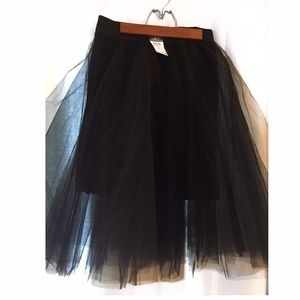 Tulle Black Skirt