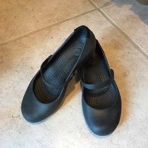 Black Mary Jane Crocs