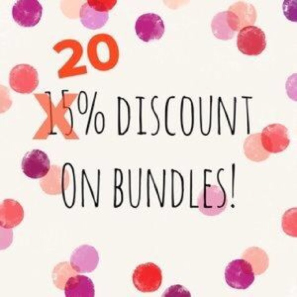🎈🎉20% off any bundle!  Men's and Women's! 🎉🎈