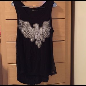 Biker chic style tank