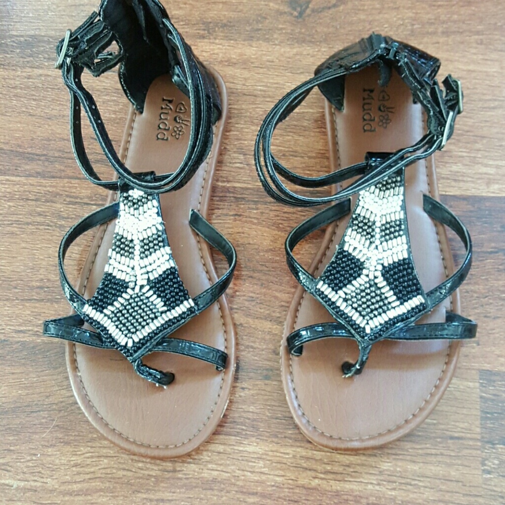 Girls Zip-up Sandals