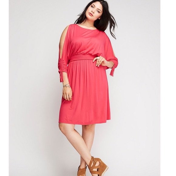 Lane Bryant Dresses & Skirts - NWT Lane Bryant Cold shoulder day dress