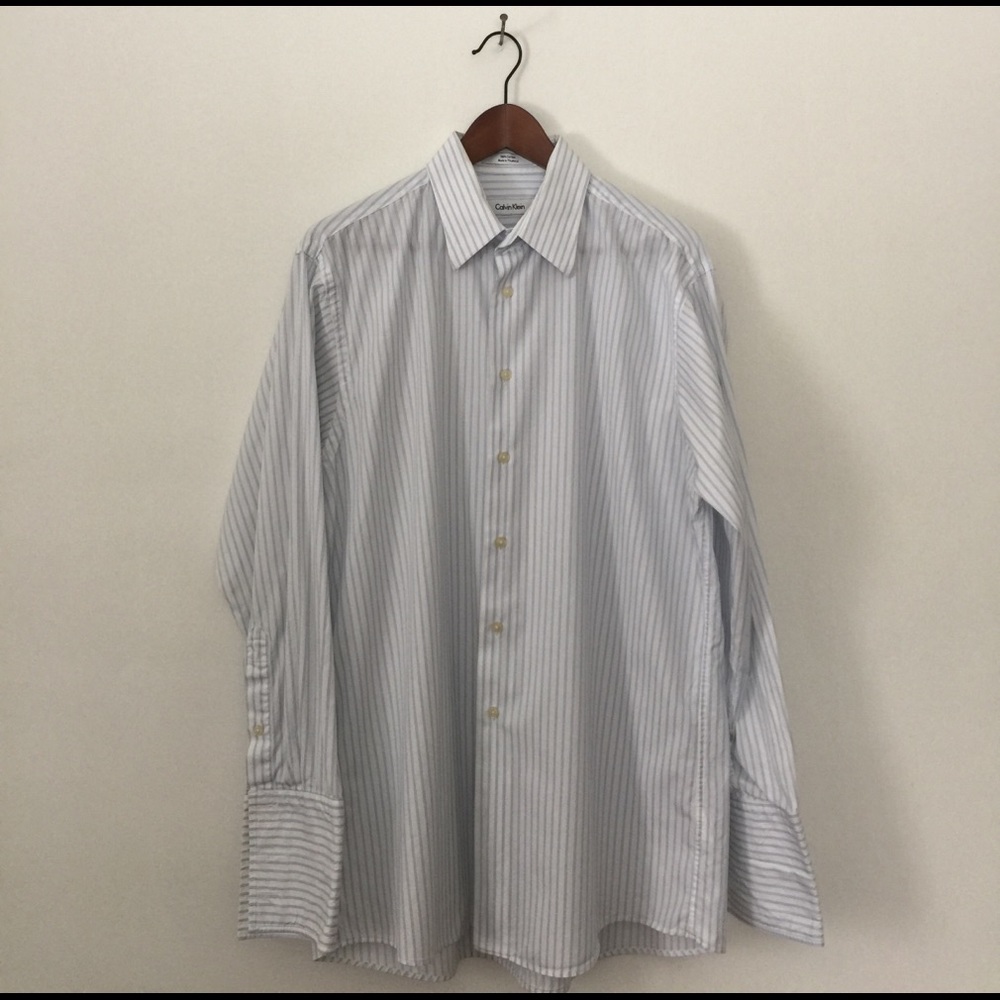 Men's Calvin Klein French cuff dress shirt
