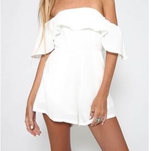 Off the shoulder play suit