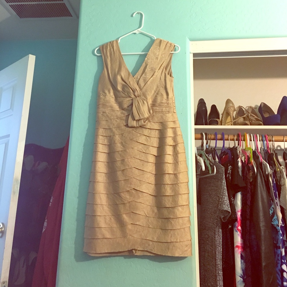 Gold formal dress