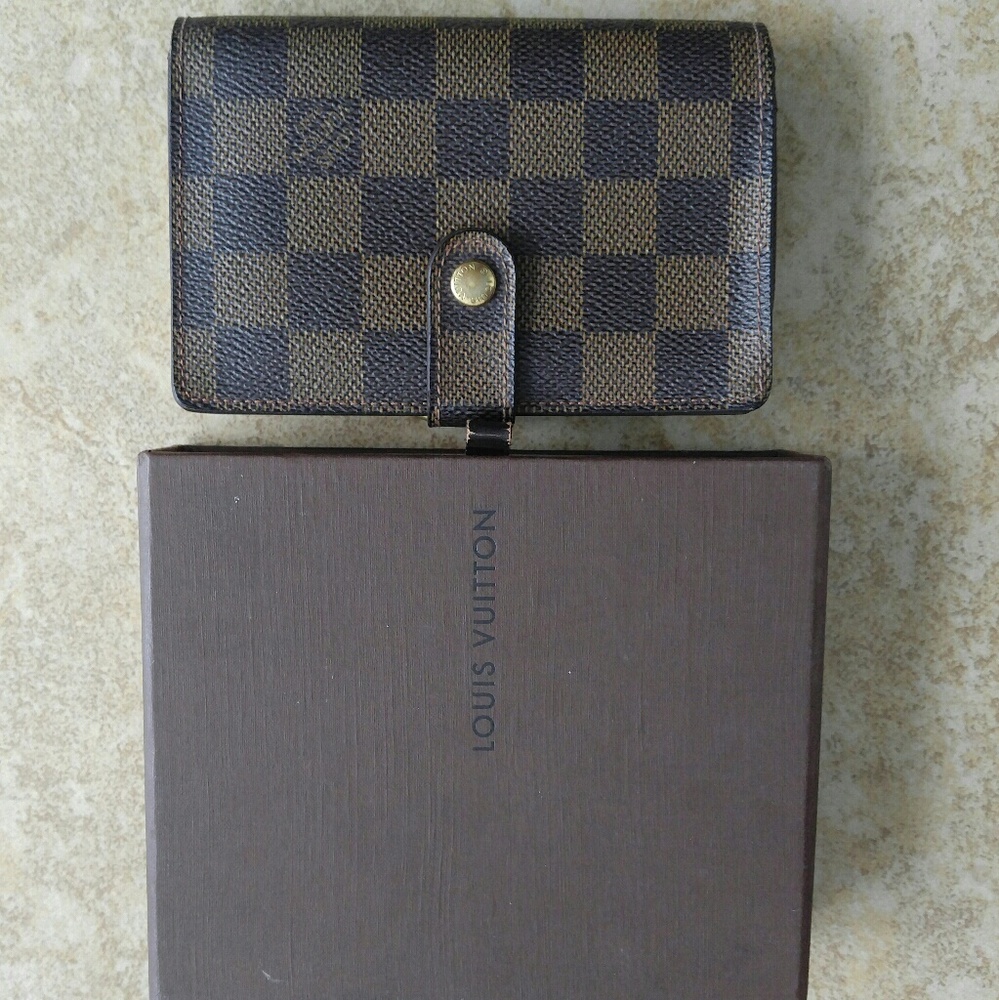 Authentic lv ebene portefeuille viennois wallet