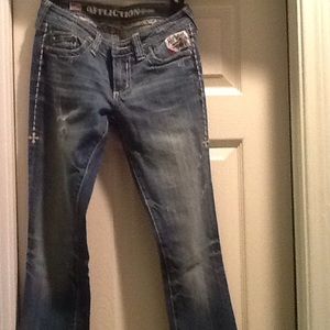 Affliction Raquel Jeans with Sequin pockets