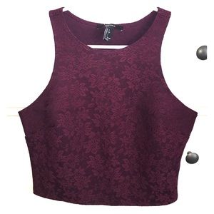 NWT Forever 21 Lace Crop Top