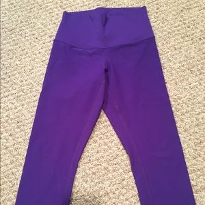 SIZE 4 LULU LEMON crop high waisted leggings