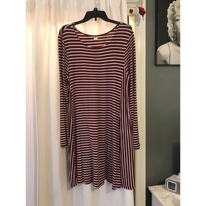 Size XL, striped dress