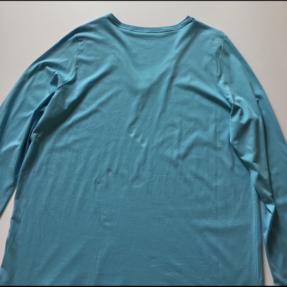 NWT HUE Blue Long Sleeved Sleep Shirt - Picture 7 of 8