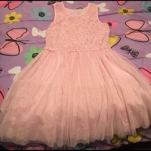 Pink chiffon dress size 14