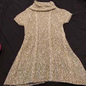 Green heathered turtle neck dress/tunic