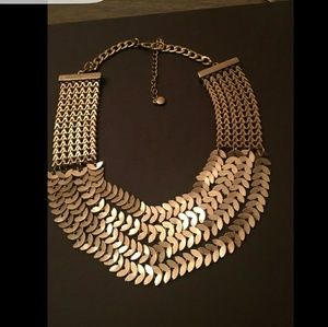 Gold statement necklace