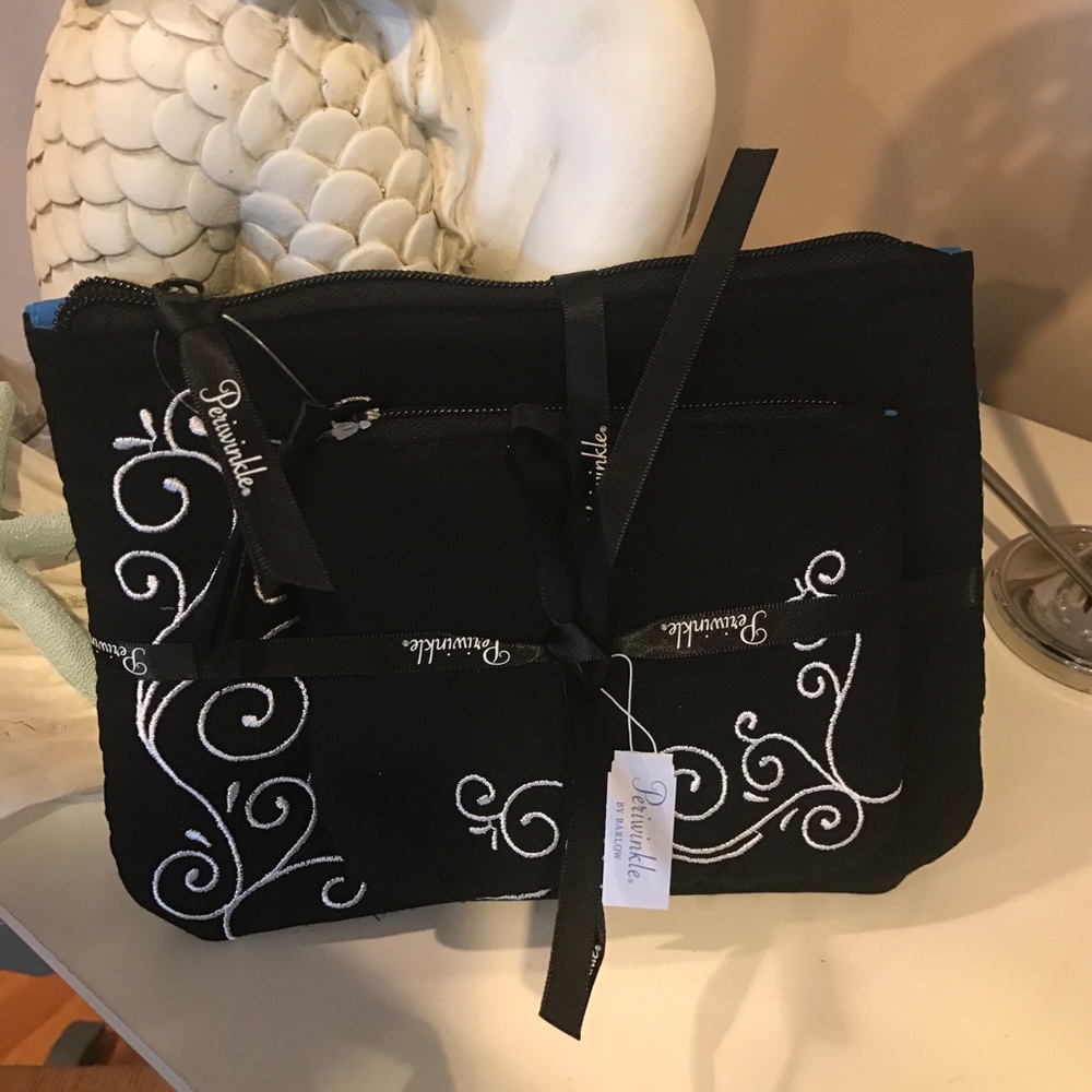 Periwinkle by Barlow Cosmetic Bag 2-Piece New/tag