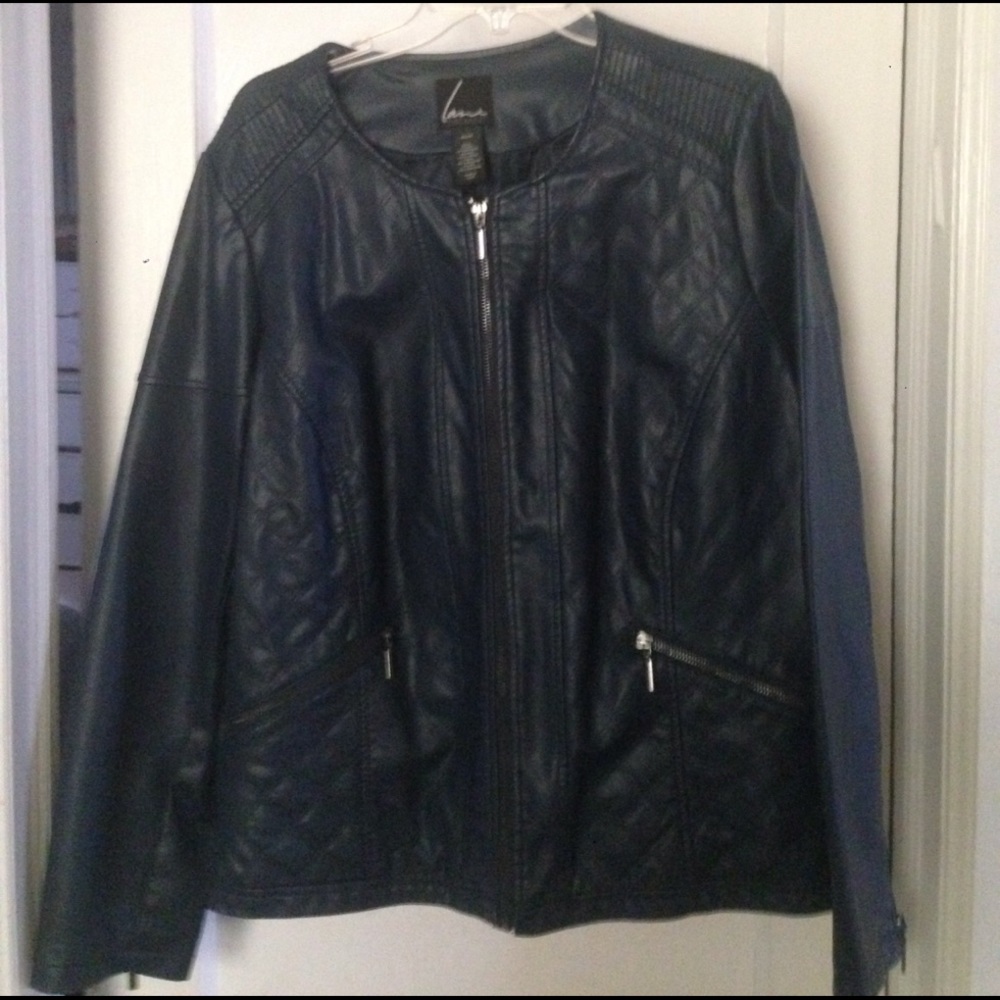 Faux leather jacket
