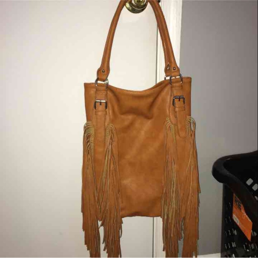 Free People Vegan Crazy-heart tote