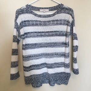 LAST CHANCE! Loft striped sweater