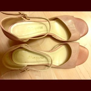 Turquoise Tango shoes size 4 (34)