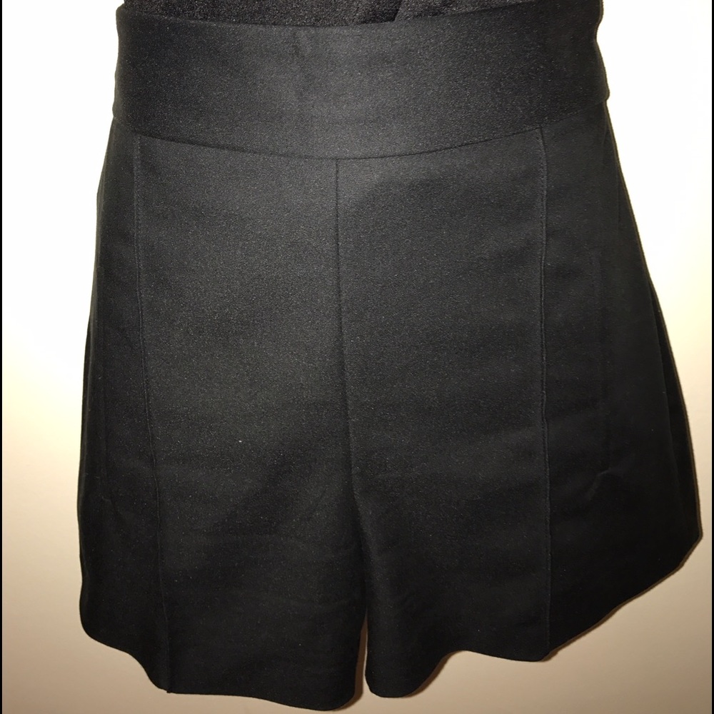 DONATED NWOT Black Zara high waist shorts. Size 5