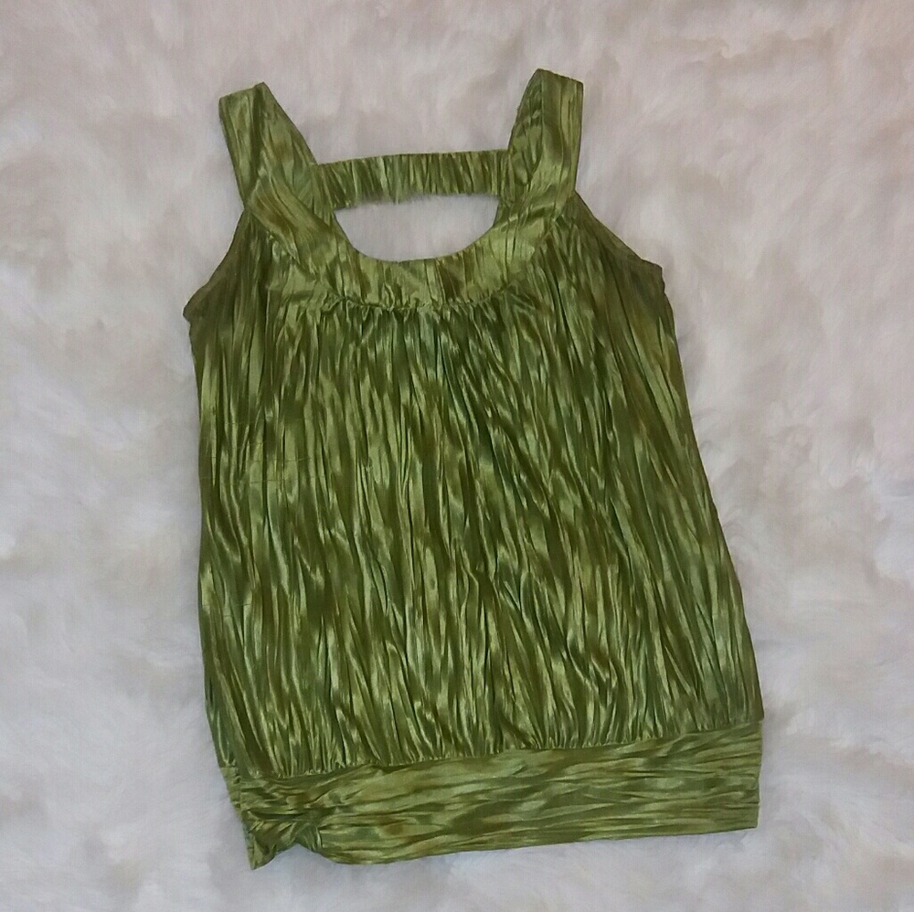 Green Sleeveless Top