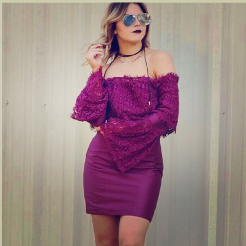 Purple Lace Dress