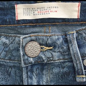 Marc by Marc Jacobs graffiti print jeans