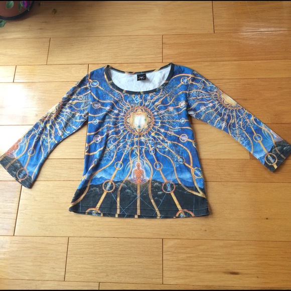 psychedelic long sleeve L - Picture 2 of 5