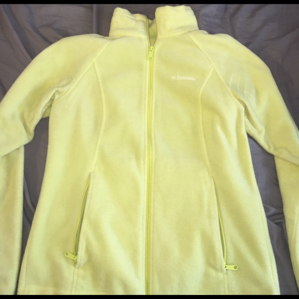 Yellow Columbia fleece jacket