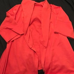 Hooded burnt orange cardigan