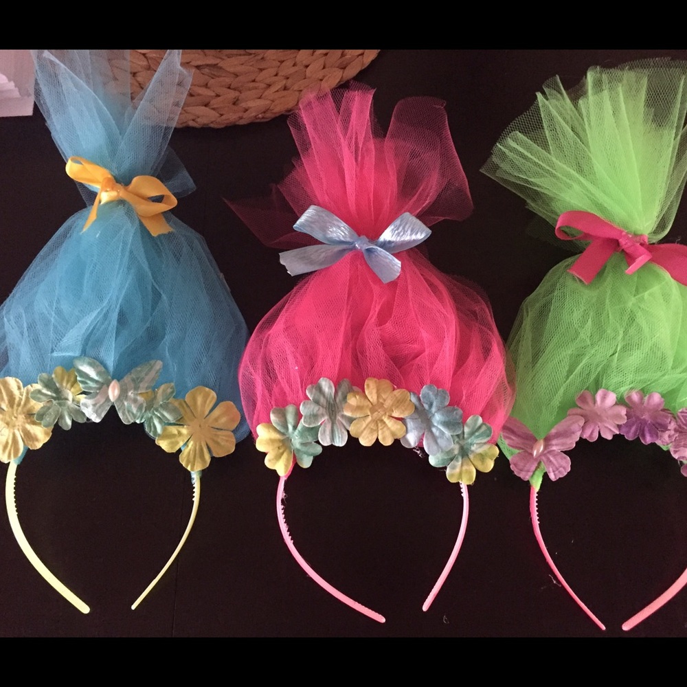 7 Costume Troll Hair Headbands
