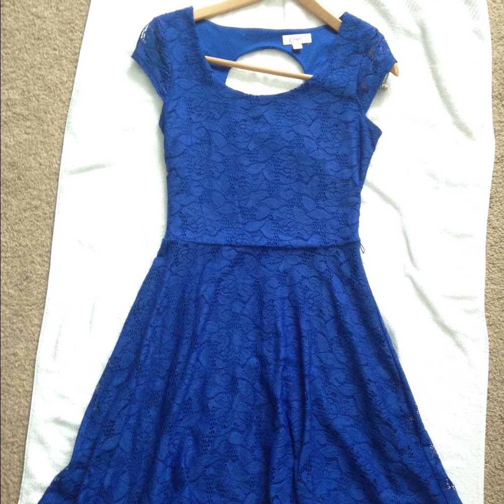 Candies Royal Blue Floral Summer Dress