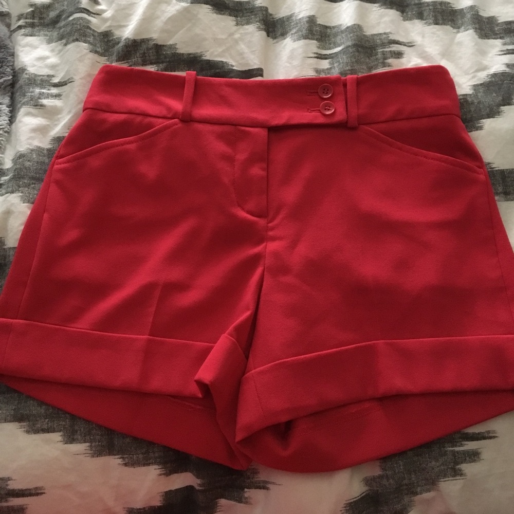 BCBG MAXAZRIA red shorts