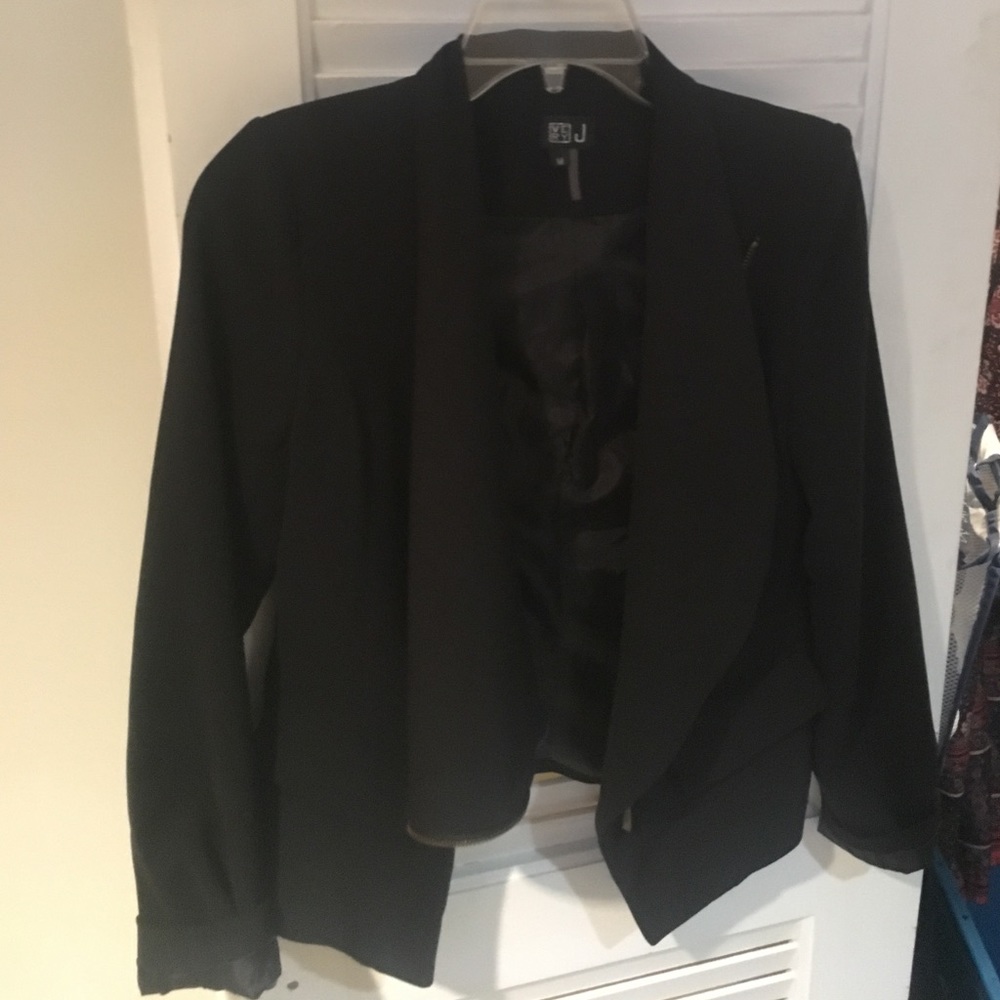 Black blazer with asymmetrical zipper size M