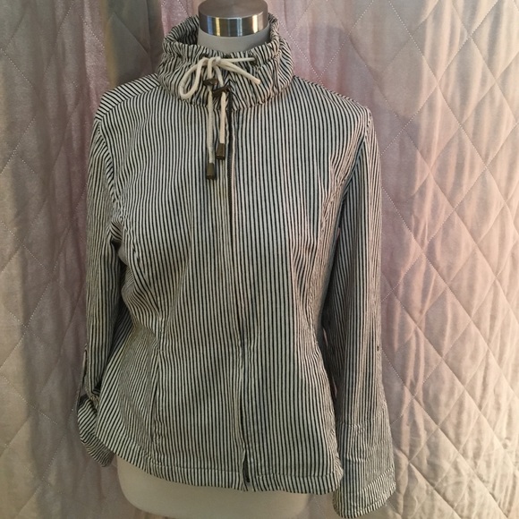 Live a Little Jackets & Blazers - Spring zip up jacket with roll up sleeves.  Ties