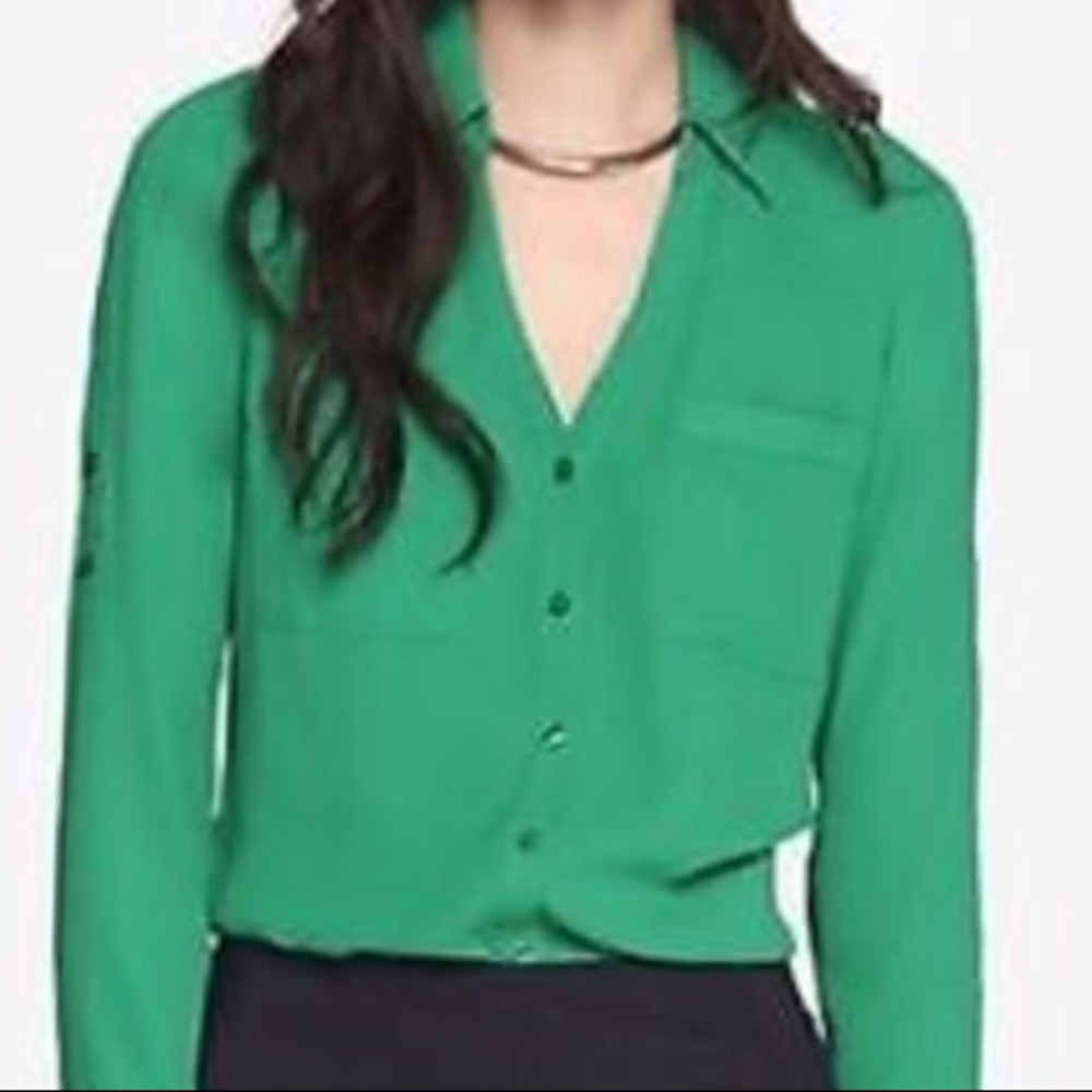 Express Green Portofino Shirt