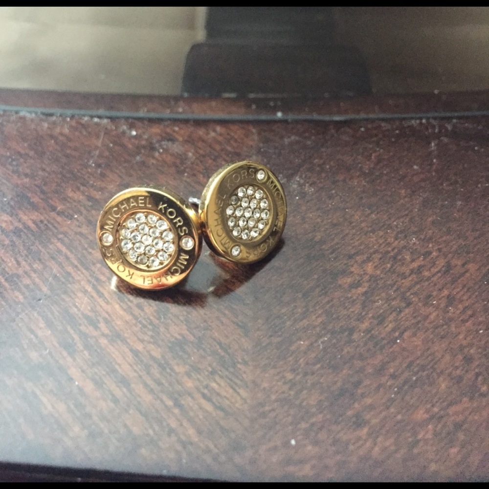 Gold Michael Kors earrings