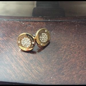 Gold Michael Kors earrings